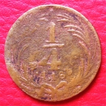 monedas de America - M�xico -  Moneda 1/4 De Real 1835 México