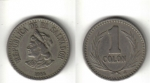 monedas de America - El Salvador -  1 Colón