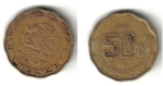 monedas de America - M�xico -  50 Centavos