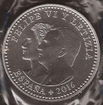 monedas de Europa - Espa�a -  30 euros. IV Centenario Miguel de Cervantes. Felipe VI y Letizia