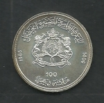 monedas de Africa - Marruecos -  10 Anivers.Marcha Verde