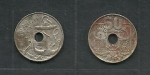 monedas de Europa - Espa�a -  Ancla y Castillo Leon Yugo y Flechas