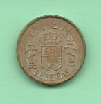 monedas de Europa - Espa�a -   Juan Carlos  I y Escudo Nacional