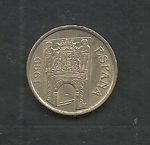 monedas de Europa - Espa�a -  Noria - arco y escudo (Murcia)