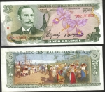 monedas de America - Costa Rica -  5 Colones
