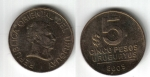 monedas de America - Uruguay -  Peso