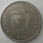 monedas de America - Ecuador -  1988 - 20 sucres