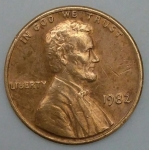 monedas de America - Estados Unidos -  1982 one cent