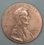 monedas de America - Estados Unidos -  1995 - D one cent