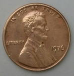 monedas de America - Estados Unidos -  1976 one cent