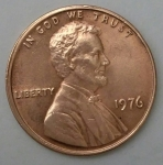 monedas de America - Estados Unidos -  1976 one cent