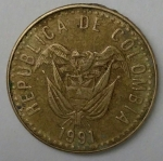 monedas de America - Colombia -  1991 - 20 pesos