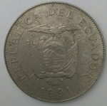 monedas de America - Ecuador -  1991 - 50 sucres
