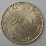 monedas de America - Colombia -  2016 - 200 pesos