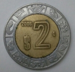 monedas de America - M�xico -  2006 - 2 pesos