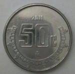 monedas de America - M�xico -  2011 - 50 centavo