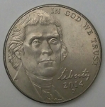 monedas de America - Estados Unidos -  2014 P dice cents
