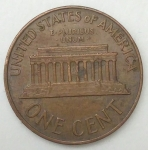 monedas de America - Estados Unidos -  1966 one cent