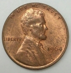 monedas de America - Estados Unidos -  1964 one cent