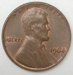 monedas de America - Estados Unidos -  1964 one cent