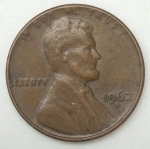 monedas de America - Estados Unidos -  1962 D one cent
