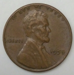 monedas de America - Estados Unidos -  1959 one cent