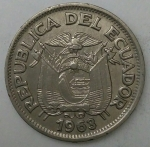 monedas de America - Ecuador -  1963 - 50 centavos