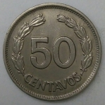 monedas de America - Ecuador -  1963 - 50 centavos