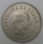 monedas de America - Colombia -  1976 - 20 centavos