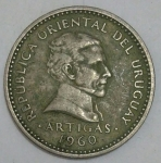 monedas de America - Uruguay -  1960 - 50 centesimos
