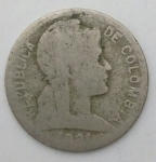 monedas de America - Colombia -  1921 - 1 centavo