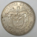 monedas de America - Colombia -  1934 plata 50 centavos