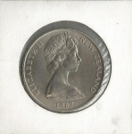 monedas de Oceania - Nueva Zelanda -  Km38.1