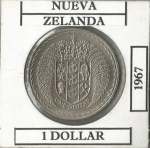 monedas de Oceania - Nueva Zelanda -  Km38.1