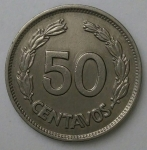 monedas de America - Ecuador -  1963 - 50 centavos