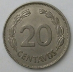 monedas de America - Ecuador -  1962 - 20 centavos