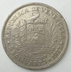 monedas de America - Venezuela -  1973 - 5 bolivares