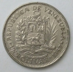 monedas de America - Venezuela -  1967 - 1 bolivar