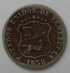 monedas de America - Venezuela -  1938- 5 centimos