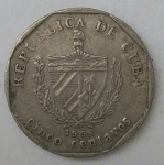 monedas de America - Cuba -  1998 cinco centavos