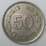 monedas de America - Ecuador -  1963 - 50 centavos