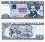 monedas de America - Cuba -  Peso