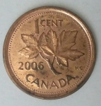 monedas de America - Canad� -  2006 - 1 cent