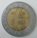 monedas de America - M�xico -  1999 - 5 pesos