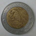 monedas de America - M�xico -  2005 anverso 5 pesos