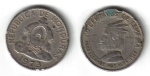 monedas de America - Honduras -  50 centavos de Lempira