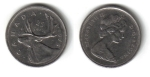 monedas de America - Canad� -  25 Centavos