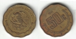 monedas de America - M�xico -  50 Centavos