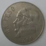 monedas de America - M�xico -  1980 alverso