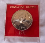 monedas de Europa - Gibraltar -  25 New Pence - Elizabeth II D•G•REGINA  Gibraltar 1971